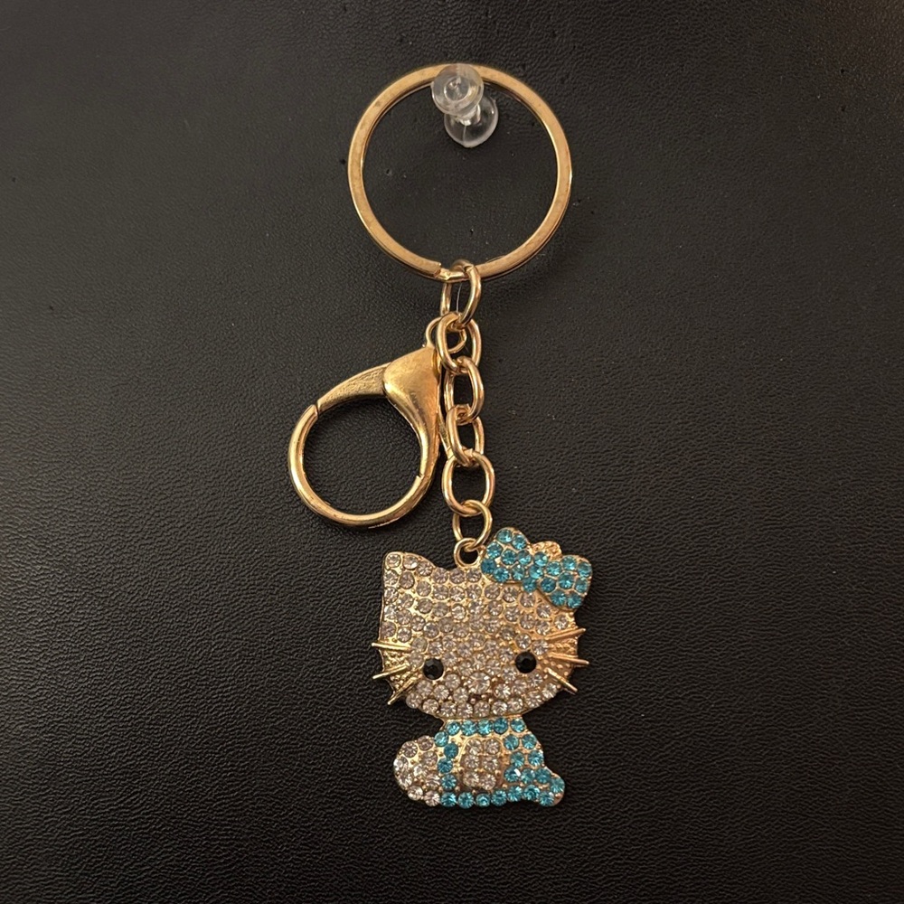 Hello Kitty Keychain with Rhinestones